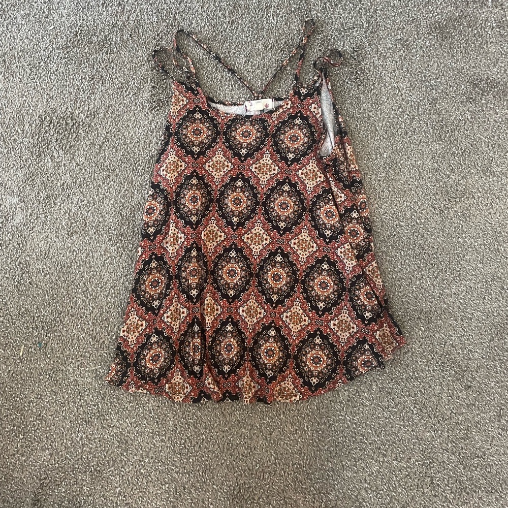 Medium Hippie Rose Bohemian Tank Top